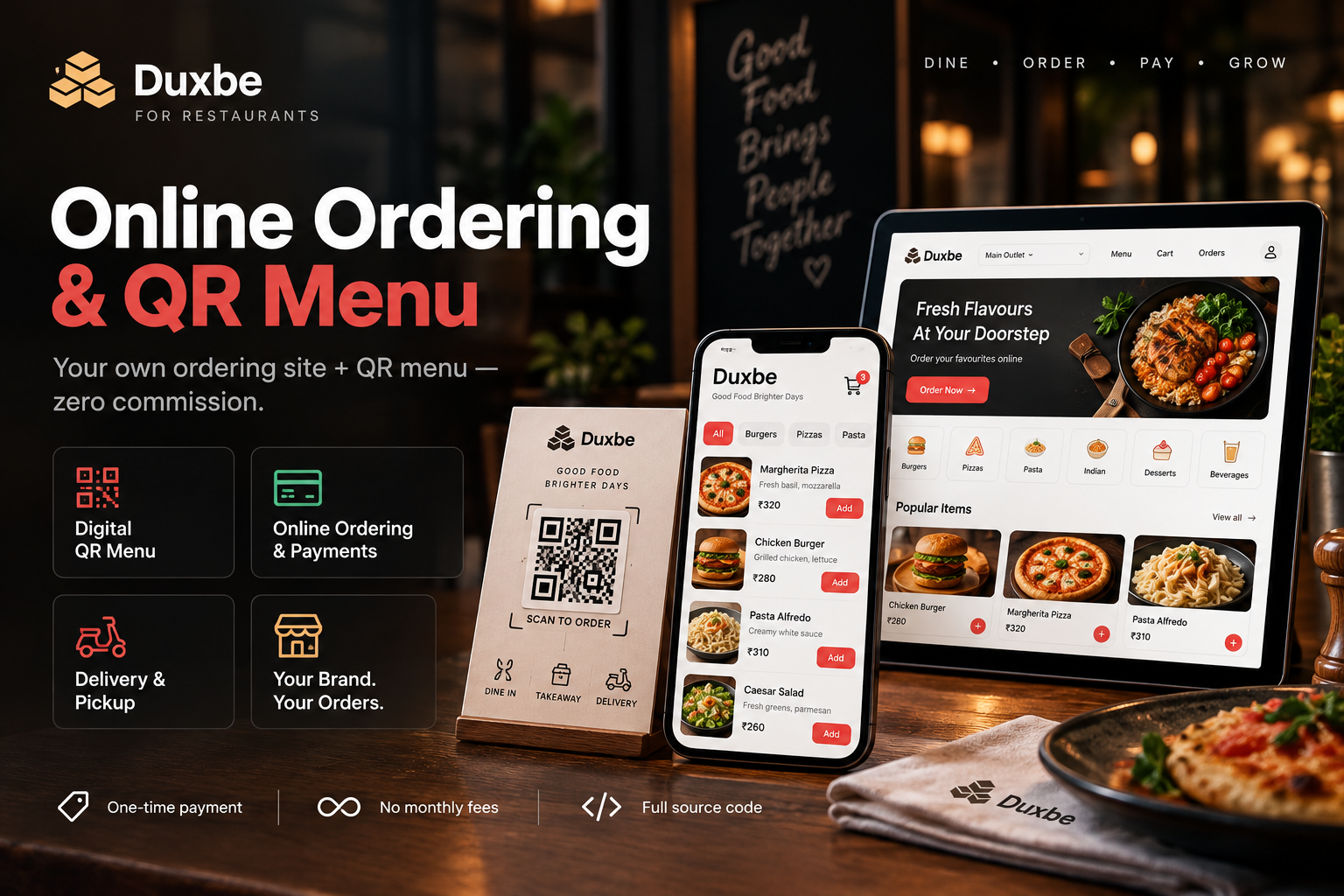 Online Ordering & QR Menu