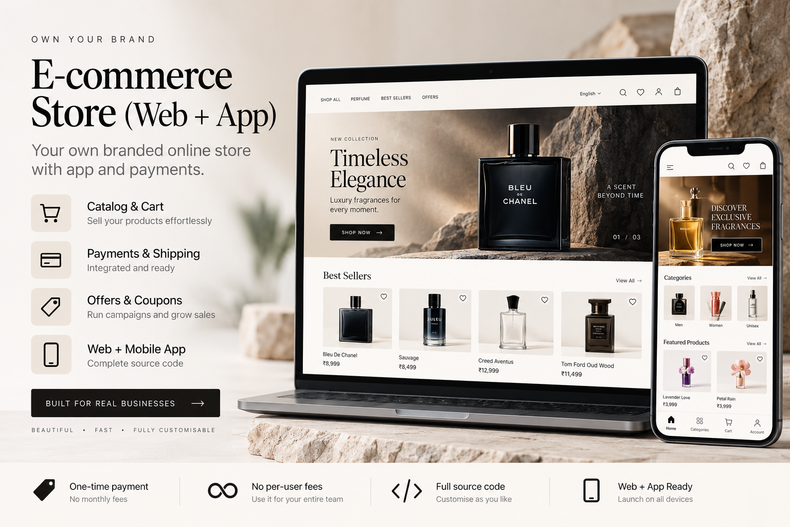 E-commerce Store (Web + App)