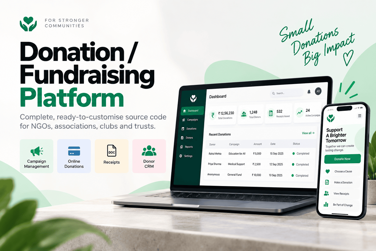 Donation / Fundraising Platform