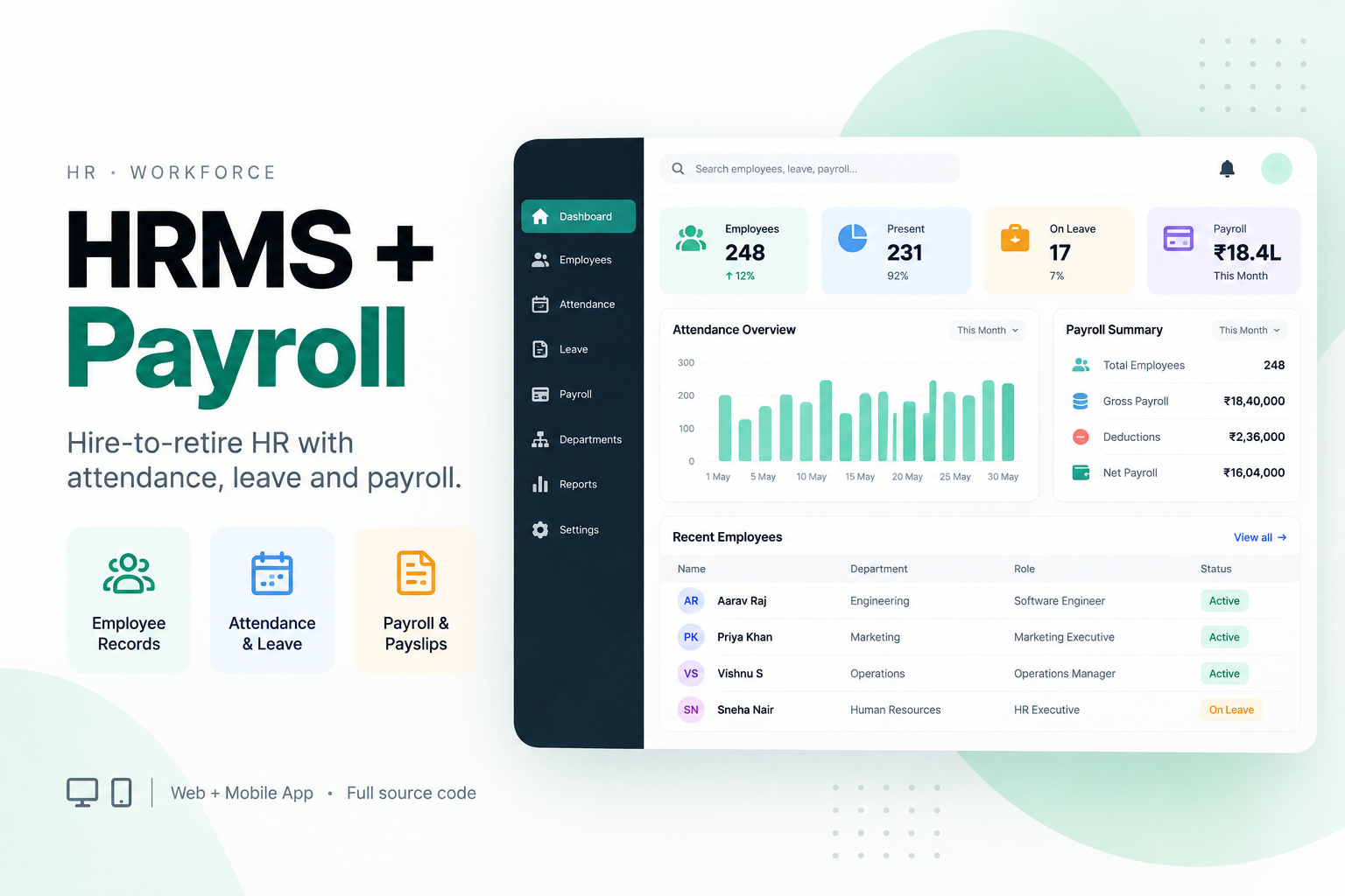 HRMS + Payroll